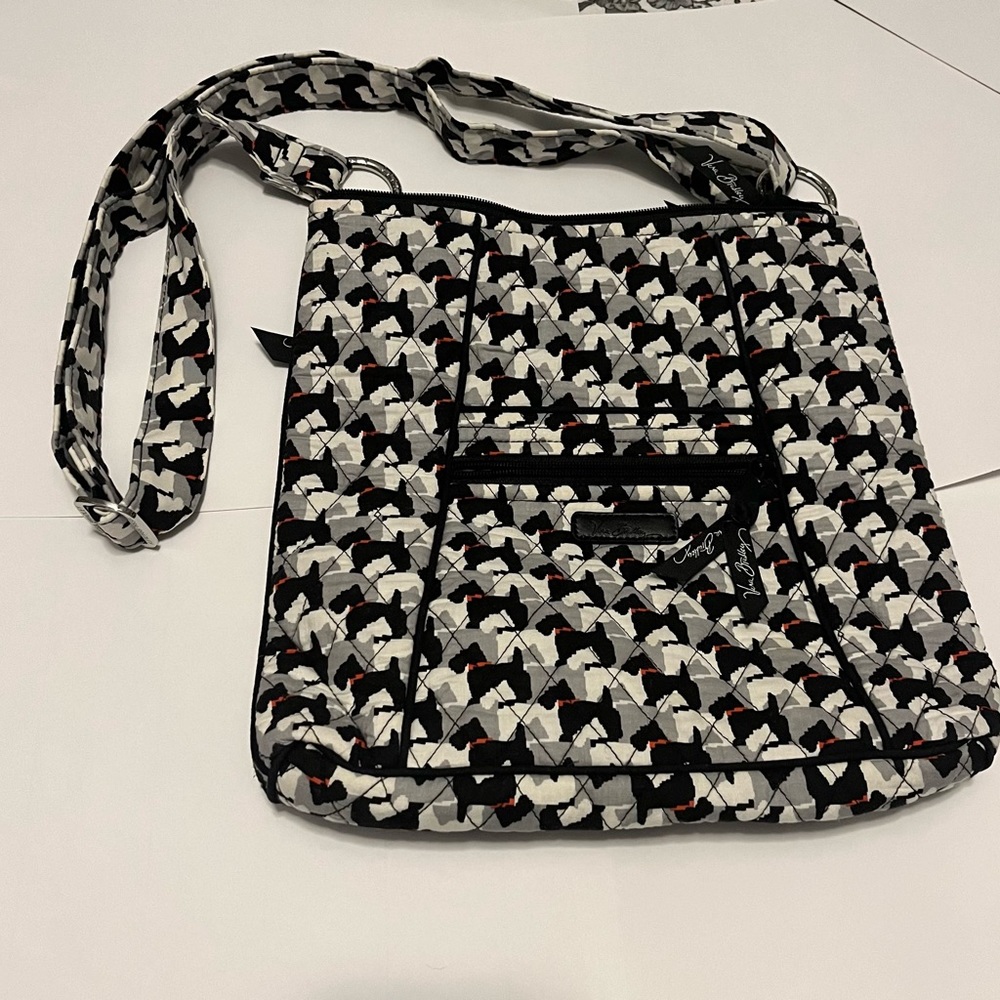 Vera Bradley Scottie Dogs Hipster quilted bag